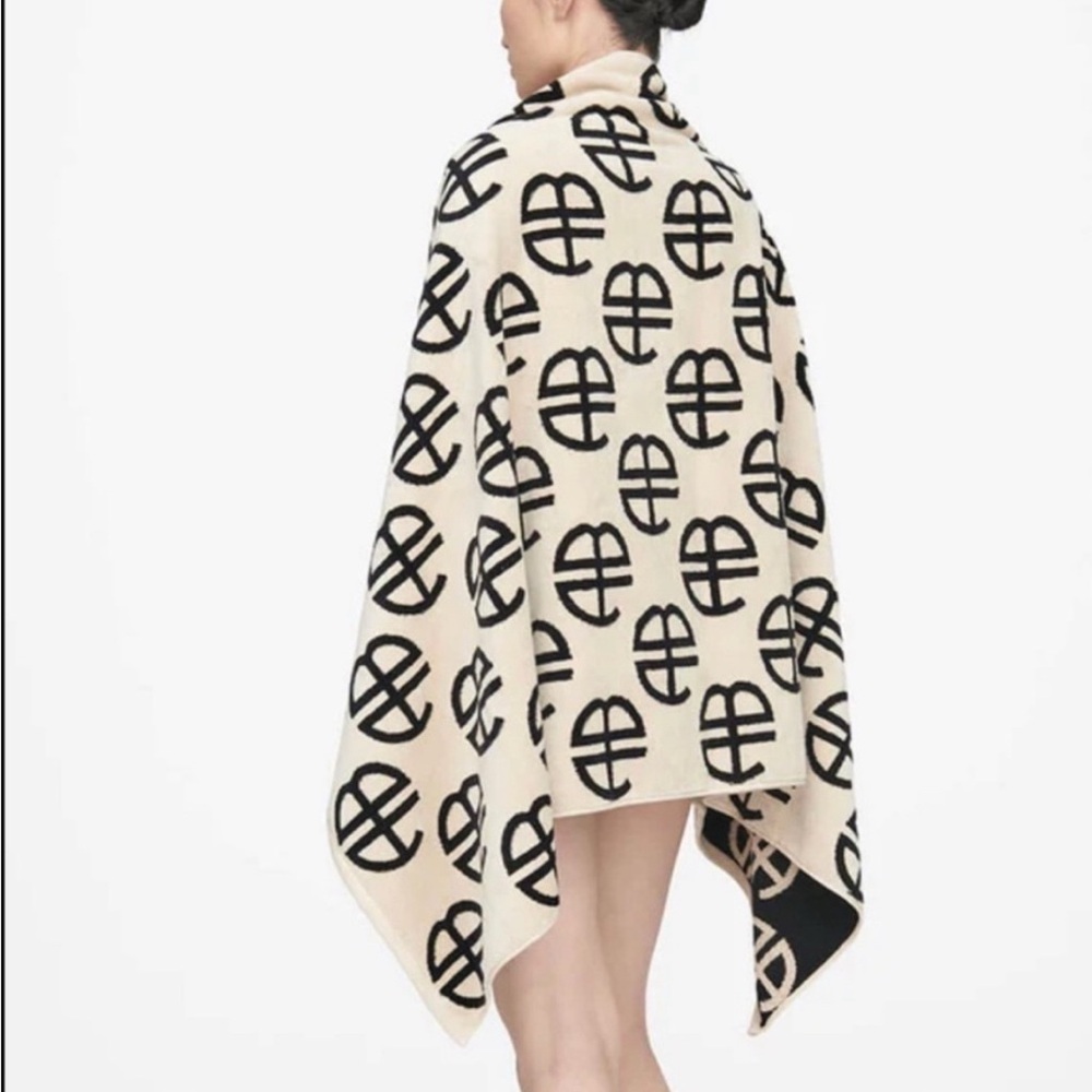ANINE BING BAHIA MONOGRAM COLOR BLOCK TOWEL NEW